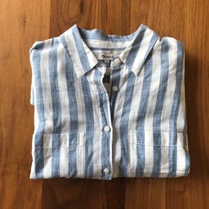 Madewell Oversized Major Stripe Button-Down Shirt